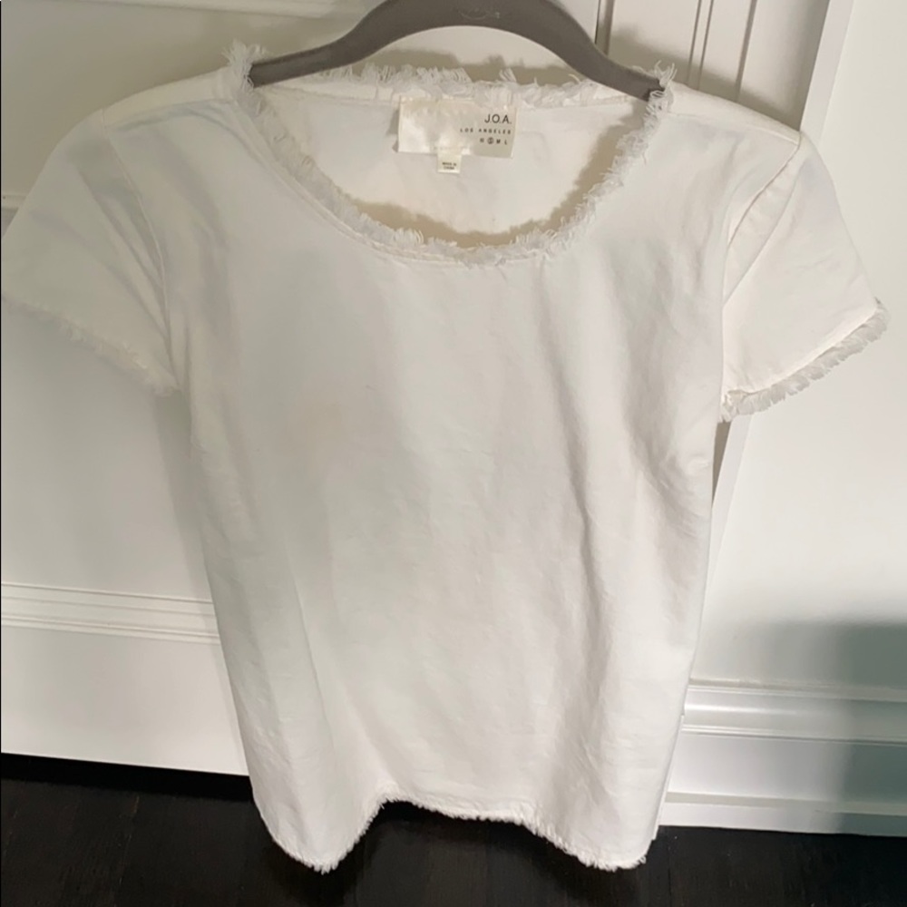 JOE white denim dress with open back